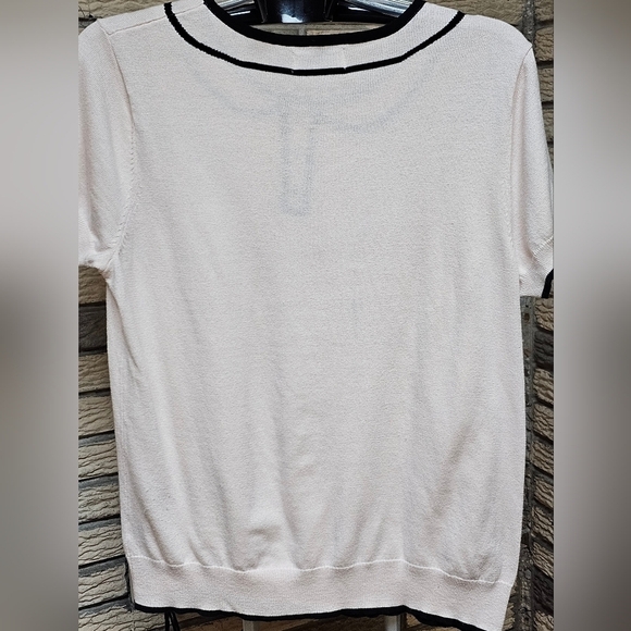 ELLE Short Sleeve Sweater Sz XL **Read Description** - Picture 5 of 8